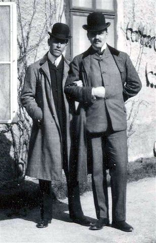 1907, 18a, Anton Wildgans mit Arthur Trebitsch