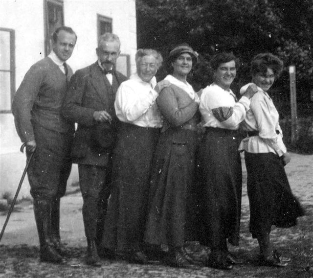 1912, 20a, Anton Wildgans mit Lilly und Freunden in Mönichkirchen