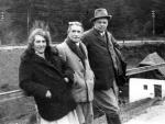 1924, 12a, Anton Wildgans mit Anna Stirner und Oberst Teitl, Mönichkirchen