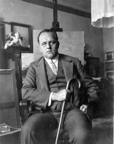 1926, 10a, Anton Wildgans - Vorlage zum Ölbild von Hirschenhausner