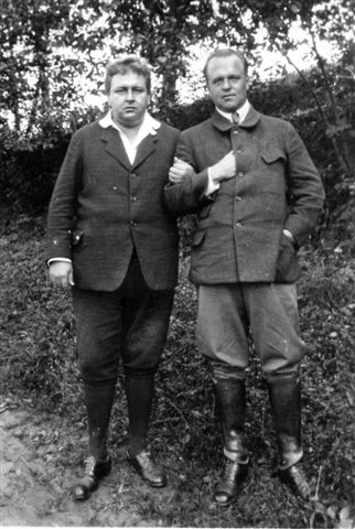 1926, 22a, Anton Wildgans mit seinem Freund Josef Marx, Komponist
