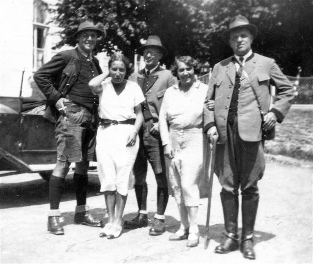 1931, 38a, Anton Wildgans mit Anna Stirna, Erika Platzer, Fred Hennings in Türnitz