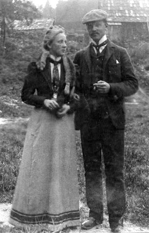 1901, 18a, Anton Wildgans mit Emma Mundt, Steinhaus am Semmering