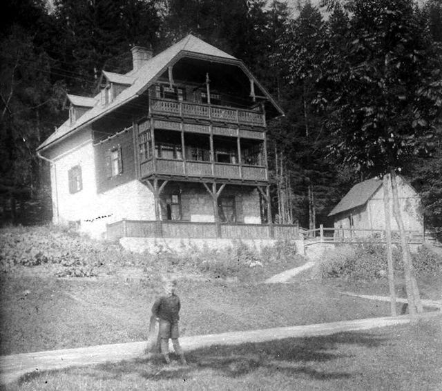 1916-1917, 80, Kutschera-Villa in Steinhaus am Semmering, Sommerquartier von Anton und Lilly Wildgans