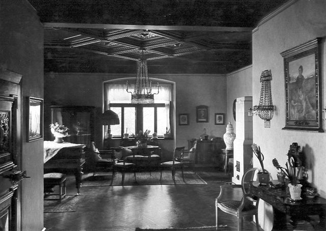 1917, 162,  Andergasse 3, Mödling, Haus von Anton Wildgans, Salon 1930
