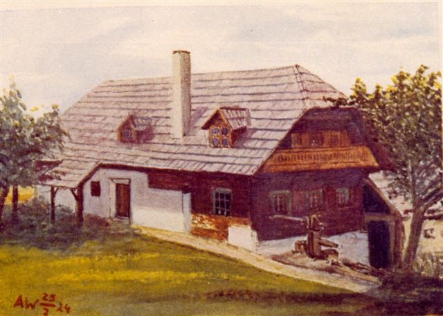 1924, 102, Schriebl,Zeichnung von Anton Wildgans