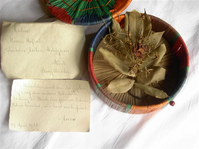 1931-04-17, 116, Brief und Blumestrauß von Annie Groß, der Kinderliebe von Anton Wildgans